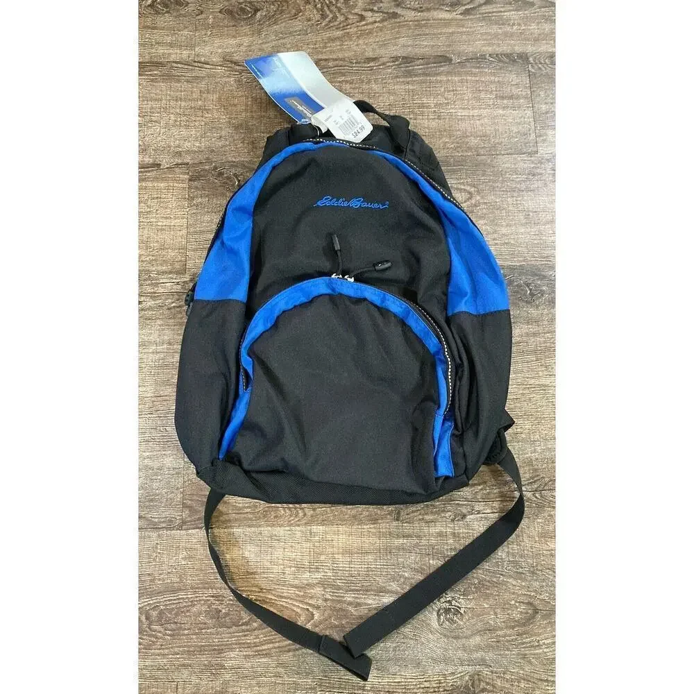 New Eddie Bauer Carry Pack School Bag Sky/Asphalt 17” x 12” x 8.5” #EB20201